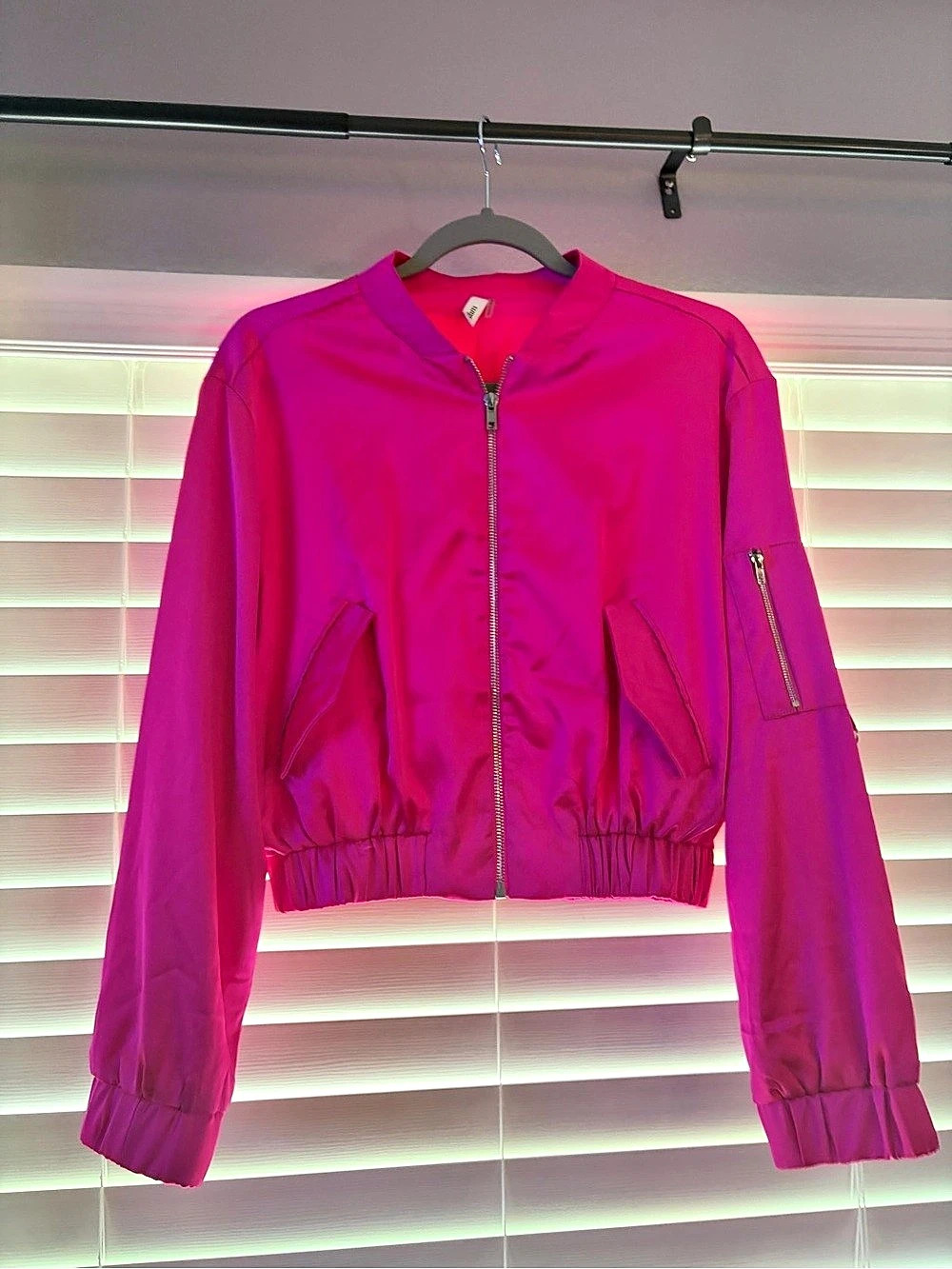 Pink Bomber Jacket Like New